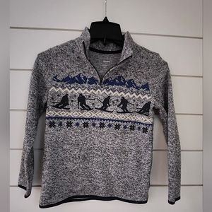 Boys Sonoma Size 8 Ski Sweater Fleece